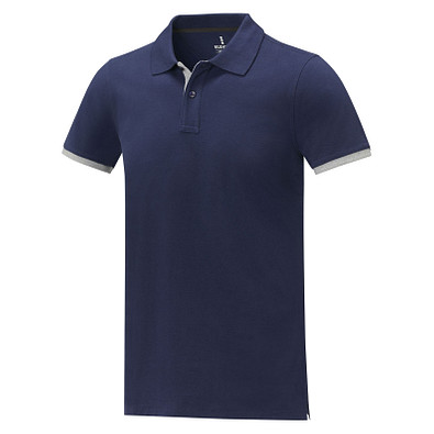 Morgan Polo für Herren, zweifarbig, navy, L