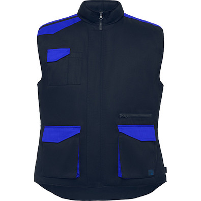 Multipocket Arbeitsweste Armada in Farbkombination, S, navy/royalblau