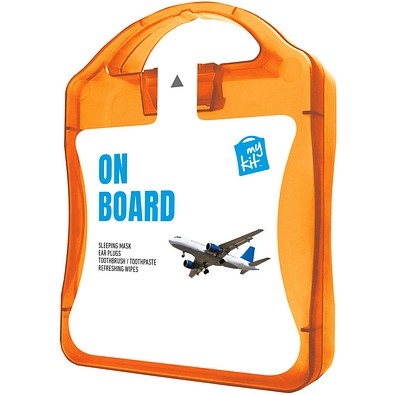 MyKit Flugzeug Reiseset, orange