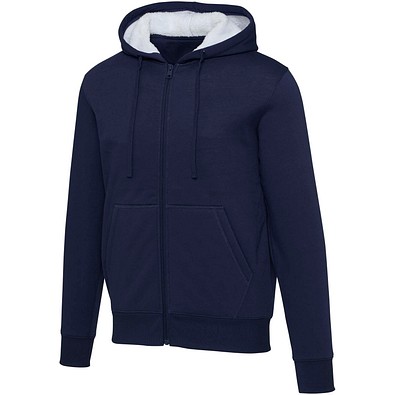 Natron 320 g/m² Sherpa-Kapuzenjacke mit Reißverschluss, navy, S