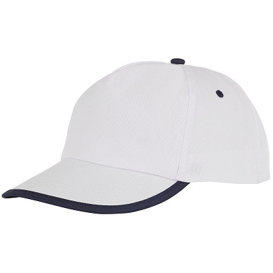 Nestor Kappe mit 5 Segmenten und Paspel, weiss,navy Nestor Kappe mit 5 Segmenten und Paspel, weiss,navy