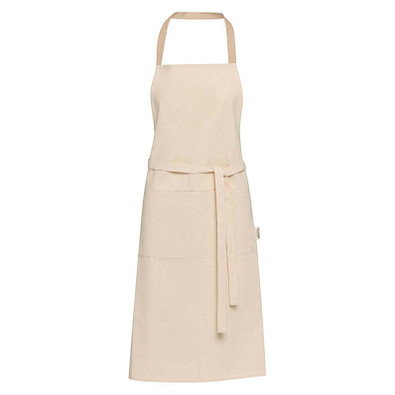 Nia 200 g/m² Schürze aus recycelter Baumwolle, Oatmeal