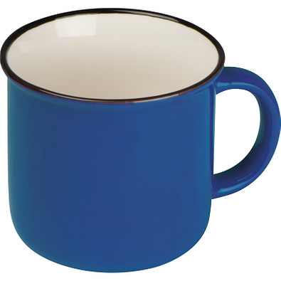 Nostalgietasse aus Keramik, 350ml, blau Nostalgietasse aus Keramik, 350ml, blau