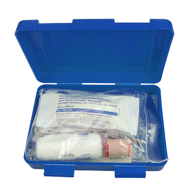 Notfall-Set Box, groß, standard-blau PP Notfall-Set Box, groß, standard-blau PP