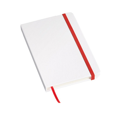 Notizbuch AUTHOR im DIN-A6-Format,rot, weiß