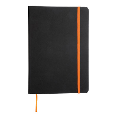 Notizbuch LECTOR im DIN-A5-Format,orange, schwarz