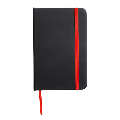 Notizbuch LECTOR im DIN-A6-Format,rot, schwarz