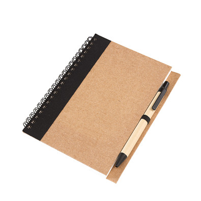 Notizringbuch RECYCLE L,schwarz