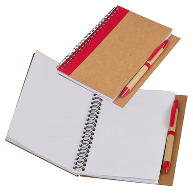 Notizspiralblock Ravenna,rot