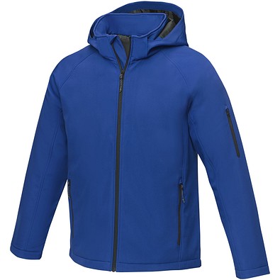 Notus wattierte Softshell Herrenjacke, blau, XS