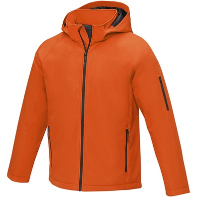 Notus wattierte Softshell Herrenjacke, orange, M
