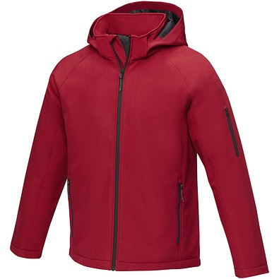 Notus wattierte Softshell Herrenjacke, rot, XL