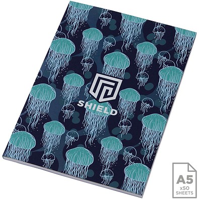 Novella Austen A5 Softcover Notizbuch – 50 Blatt, blau