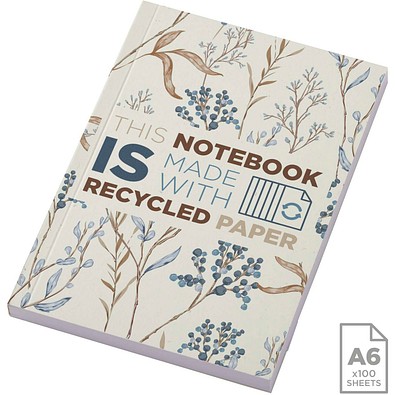 Novella Austen A6 Softcover Notizbuch aus Recyclingmaterial – 100 Blatt, elfenbeinweiß