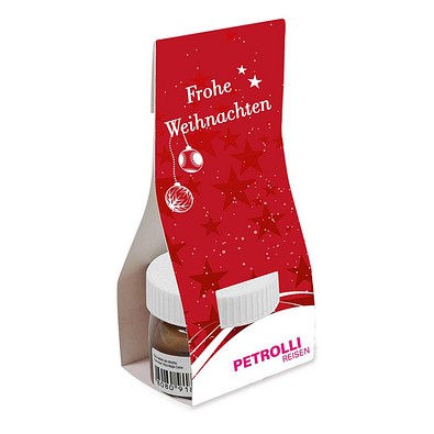 Nutella in Überreichverpackung, Weihnachten, 1-seit. Druck
