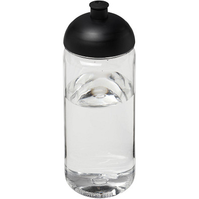 Octave Tritan Sportflasche mit Stülpdeckel, 600 ml, transparent,schwarz Octave Tritan Sportflasche mit Stülpdeckel, 600 ml, transparent,schwarz