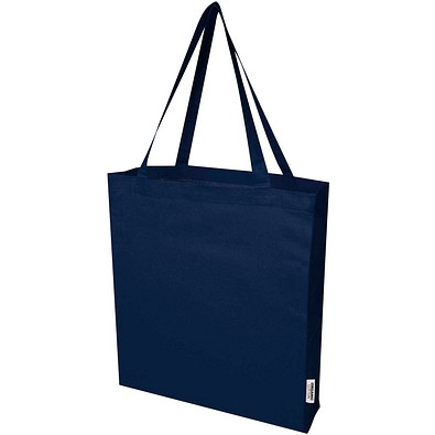 Odisha 180 g/m² OCS Bio Tragetasche mit Seitenfalten 14L, navy