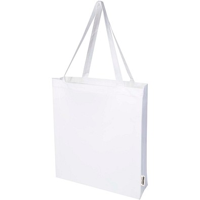 Odisha 180 g/m² OCS Bio Tragetasche mit Seitenfalten 14L, weiss