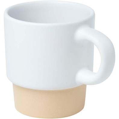 Olympia 130 ml stapelbarer Expresso Becher mit Tonboden, weiss