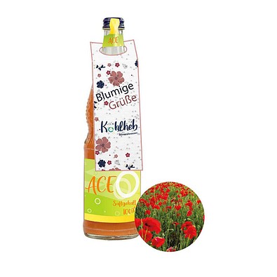 On-Pack Samenpapier, Mohnblume, 2-seit. Druck
