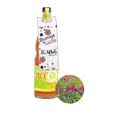 On-Pack Samenpapier, Sommerblumenmischung, 1-seit. Druck