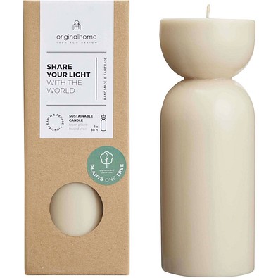 Originalhome Bio-Kerze – Medium, beige