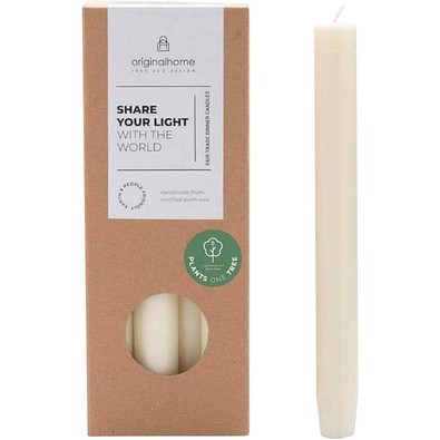 Originalhome Matcha Dinner Kerze, offwhite