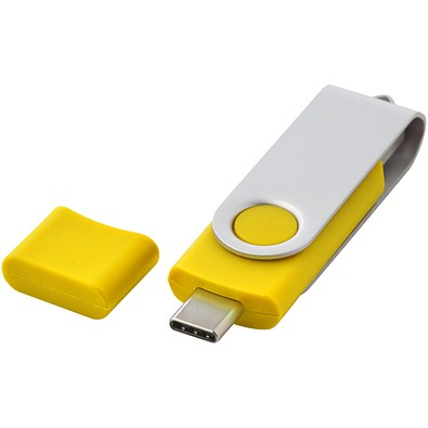 OTG Rotate USB Typ-C Stick, gelb, 16GB