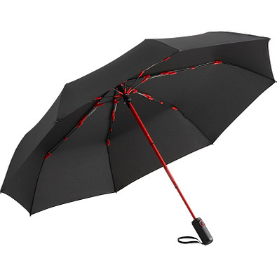 FARE® Automatik-Taschenschirm Colorline Oversize, schwarz/rot FARE® Automatik-Taschenschirm Colorline Oversize, schwarz/rot