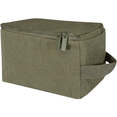 Pack 500 g/m² Aware™ Kulturbeutel aus Recyclingmaterial, grün