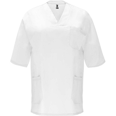 Panacea Kurzärmeliges Arbeitshemd, 160 g/m2, unisex, weiss, XL