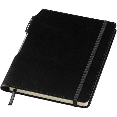Panama DIN A5 Notizbuch und Stift, schwarz Panama DIN A5 Notizbuch und Stift, schwarz