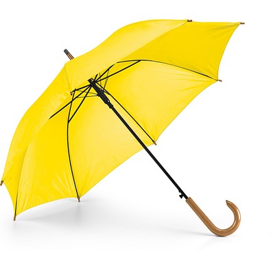 PATTI. Regenschirm aus 190T-Polyester mit automatischer Öffnung, Gelb