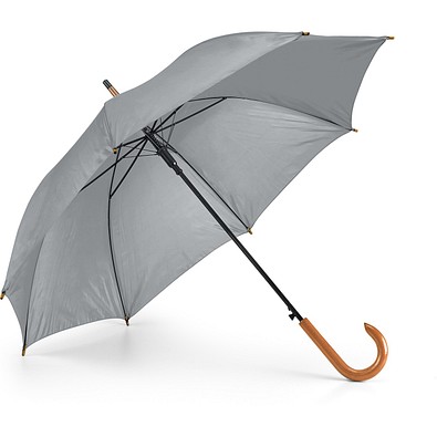 PATTI. Regenschirm aus 190T-Polyester mit automatischer Öffnung, Grau