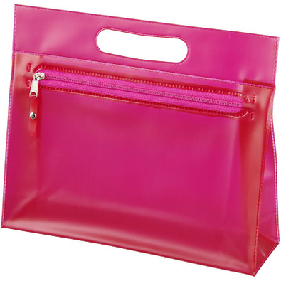 Paulo Kulturbeutel aus transparentem PVC, rosa Paulo Kulturbeutel aus transparentem PVC, rosa