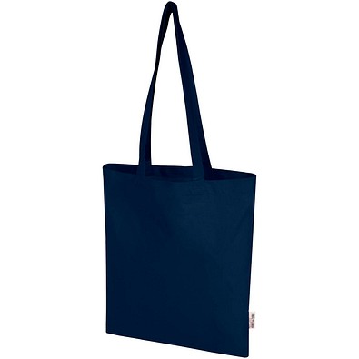 Peru Blend 180 g/m² Tragetasche aus GRS recycelter Baumwolle 7L, navy
