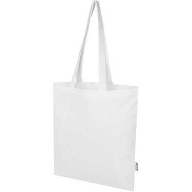 Peru Blend 180 g/m² Tragetasche aus GRS recycelter Baumwolle 7L, weiss