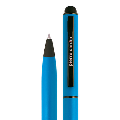 Pierre Cardin Drehkugelschreiber Celebration Stylus, blaue Mine, hellblau