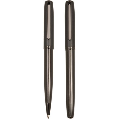 Pierre Cardin® CORINNE SET aus Kugelschreiber und Rollerball Pen, grau/gunmetal