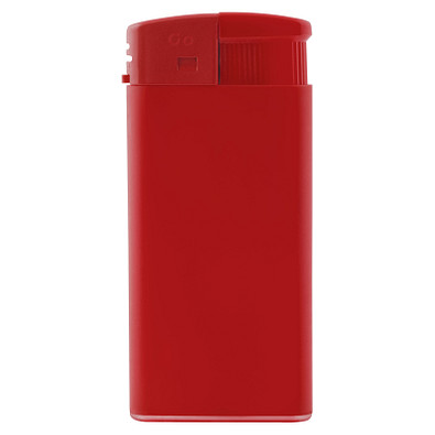 Piezo-Feuerzeug XL, Rot/Matt