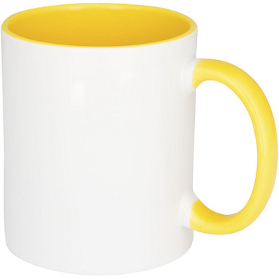Pix 330 ml farbige Sublimations-Tasse, gelb Pix 330 ml farbige Sublimations-Tasse, gelb