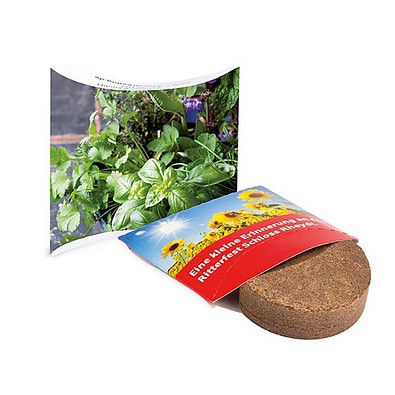 Plant-Tab mit Samen, Kräutermischung, 1-seit. Druck