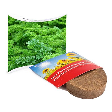 Plant-Tab mit Samen, Petersilie, 1-seit. Druck