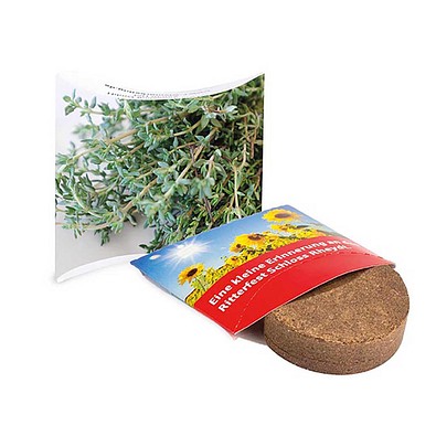 Plant-Tab mit Samen, Thymian, 1-seit. Druck