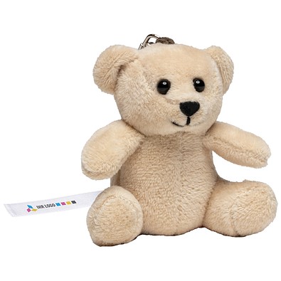 Plüsch Schlüsselanhänger Bär, beige