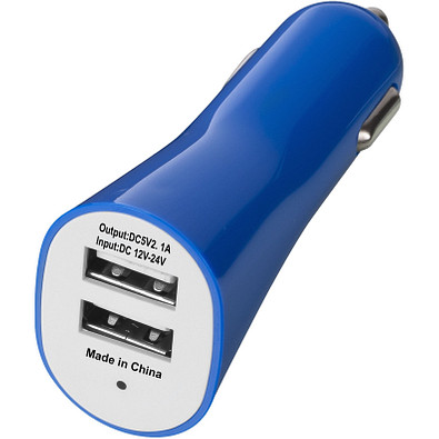 Pole Doppel USB Autoadapter, royalblau Pole Doppel USB Autoadapter, royalblau