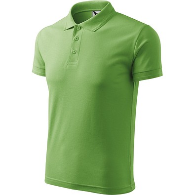 MALFINI Polohemd Herren Pique Polo, M, erbsengrün