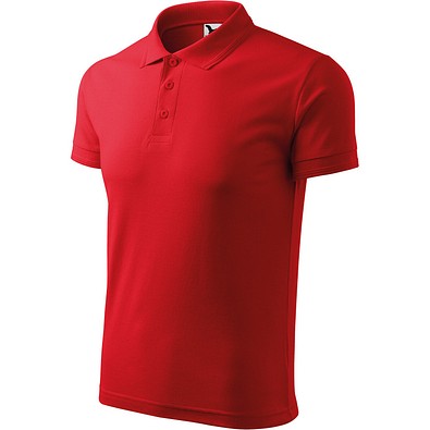 MALFINI Polohemd Herren Pique Polo, M, rot
