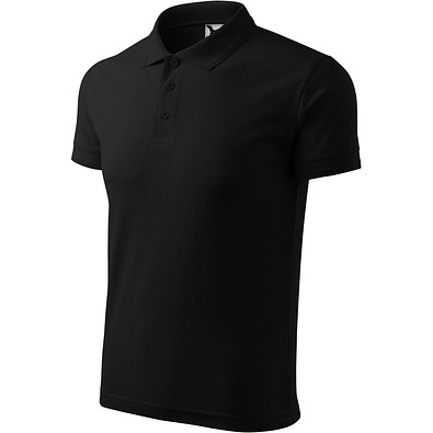 MALFINI Polohemd Herren Pique Polo, M, schwarz