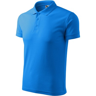 MALFINI Polohemd Herren Pique Polo, M, snorkel blau